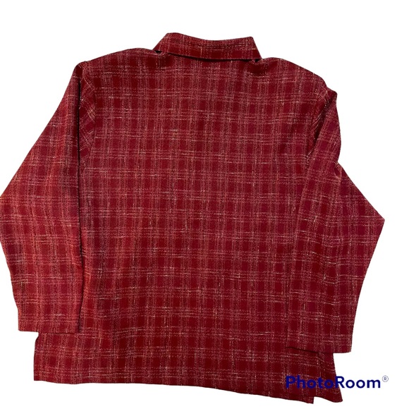 Bon Worth Jacket Woman Zip Up Red Plaid Great Looking for Anytime of Year 2X - Picture 2 of 5